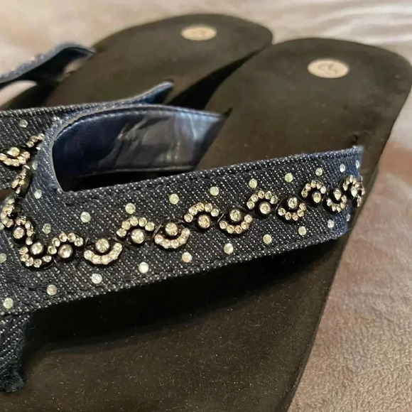 💛 jean with rhinestone sandals - Picture 2 of 5